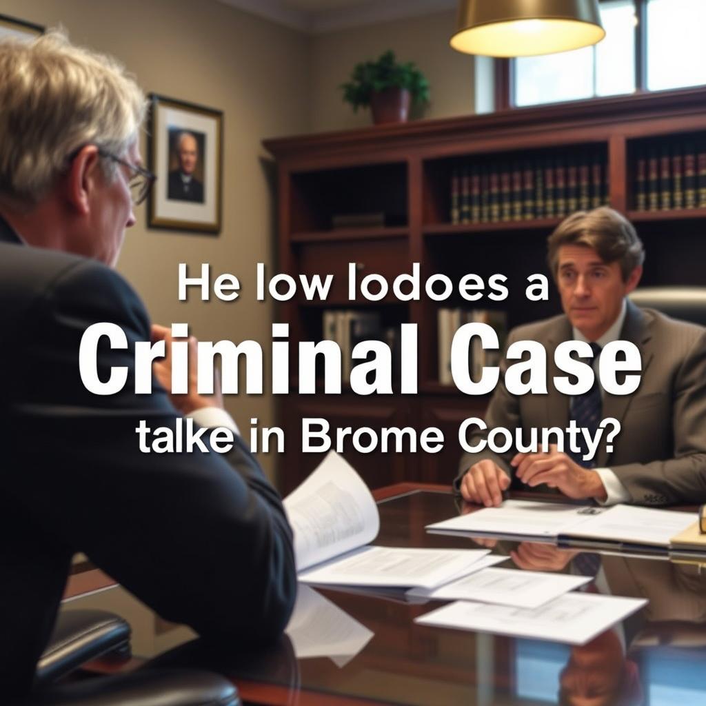 How long does a criminal case take in Broome County
